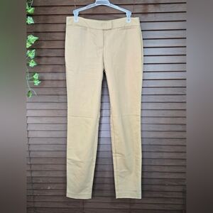 Theory Slim Leg Mid-rise Flat Front Khaki Women's Dress Pants Size 6